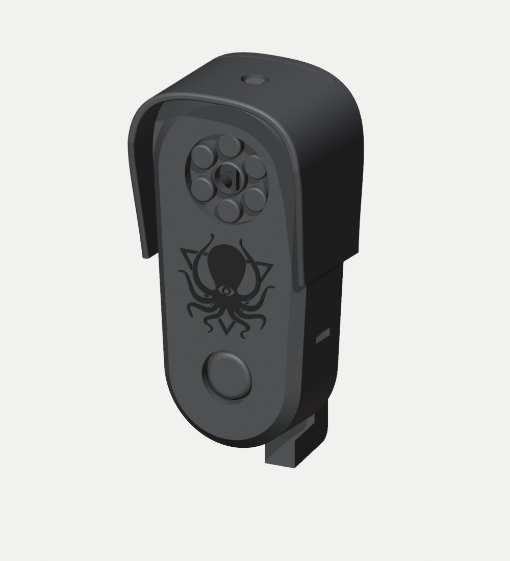 Render, not a photo: the DDD Flock camera, assembled