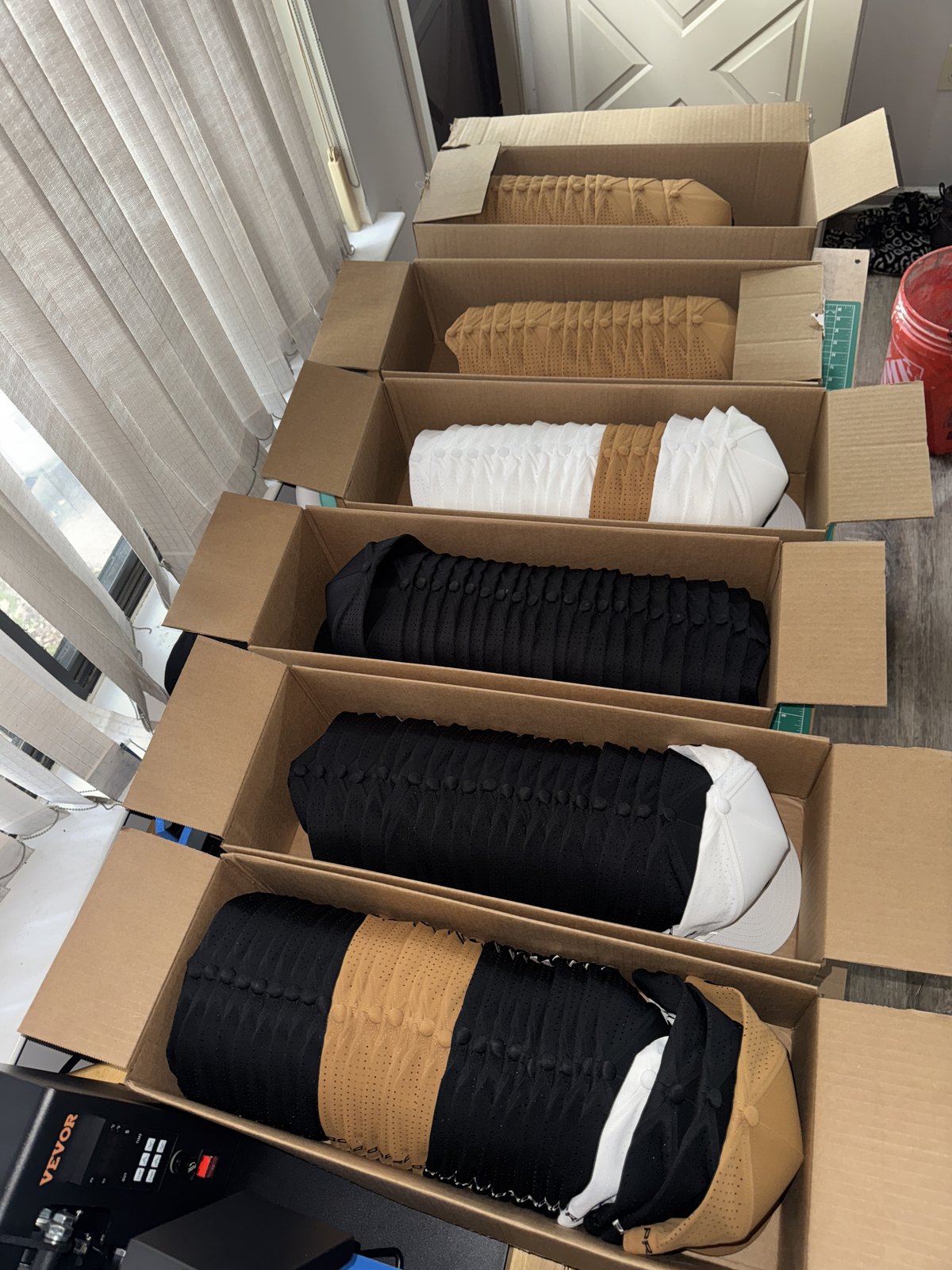 Sorting the run by colourway.