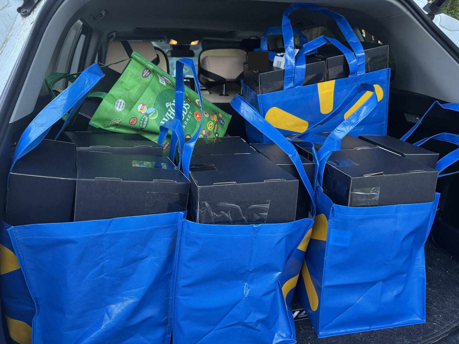 Packed and ready to head out.